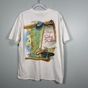Vintage Caribbean Soul T Shirt Jimmy Buffet Size L Sailing Map Sailboat